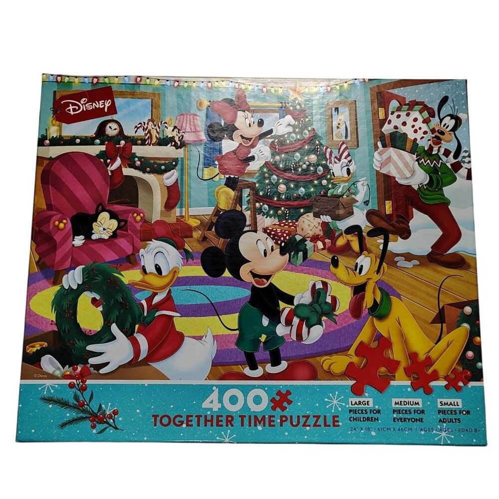Ceaco Disney 400 Piece Together Time Jigsaw Puzzle With Mickey and Friends